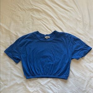 Blue Women's Crop Tee